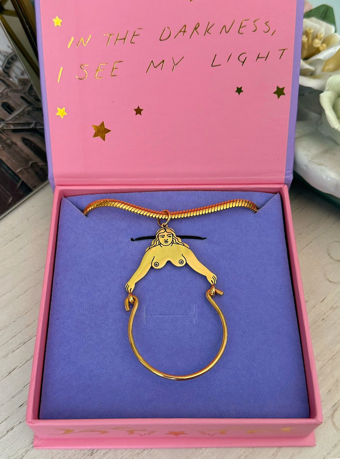 Bosom Buddy Charm Holder Pendant Necklace