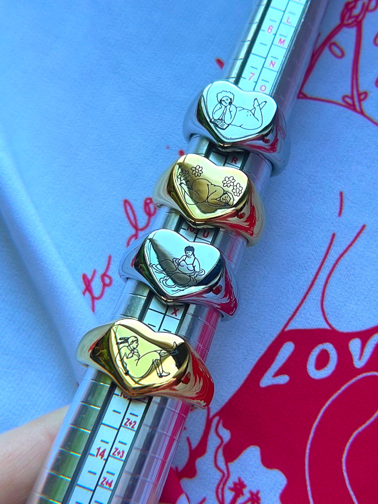 Sleepy Heart Emblem Ring