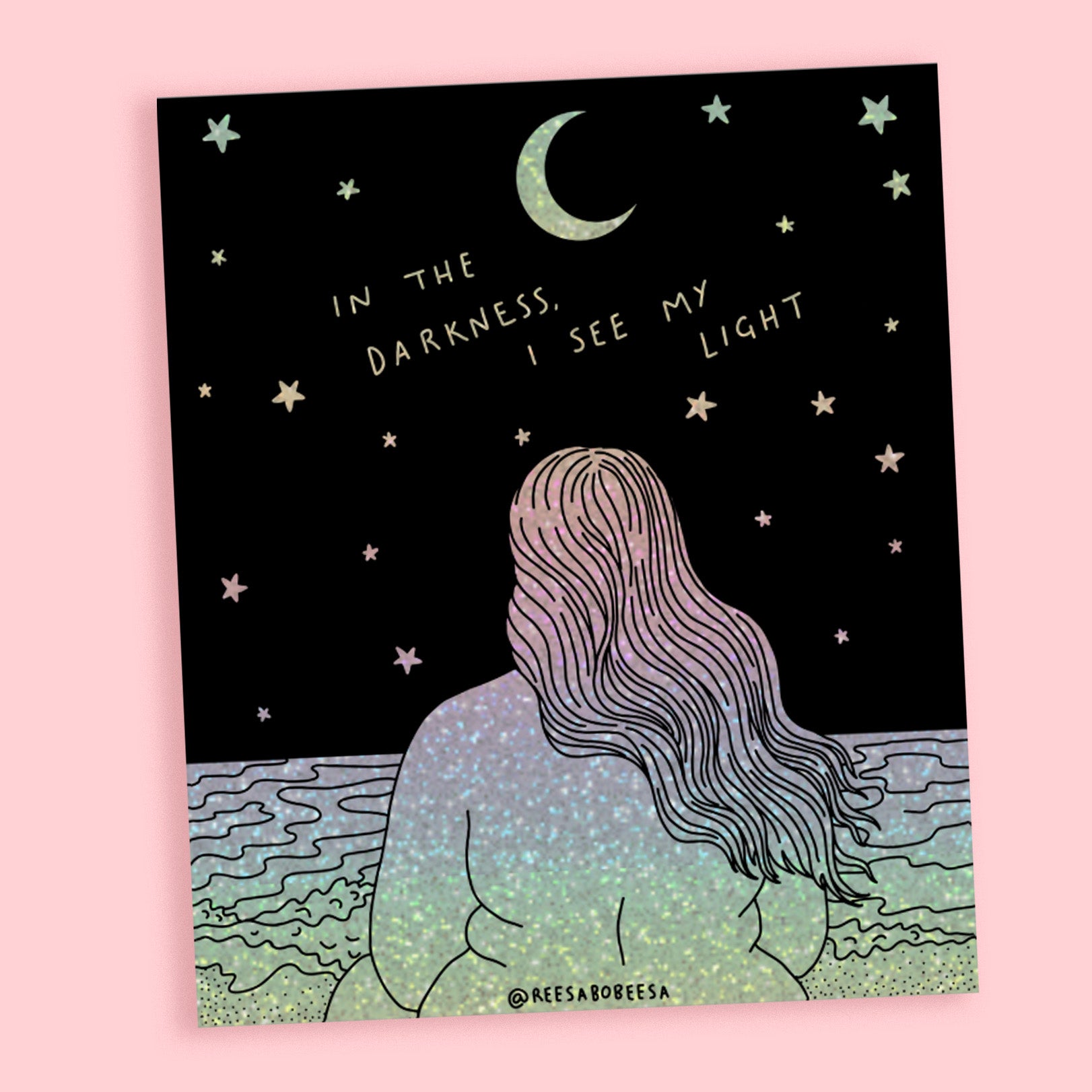 My Light Glitter Sticker