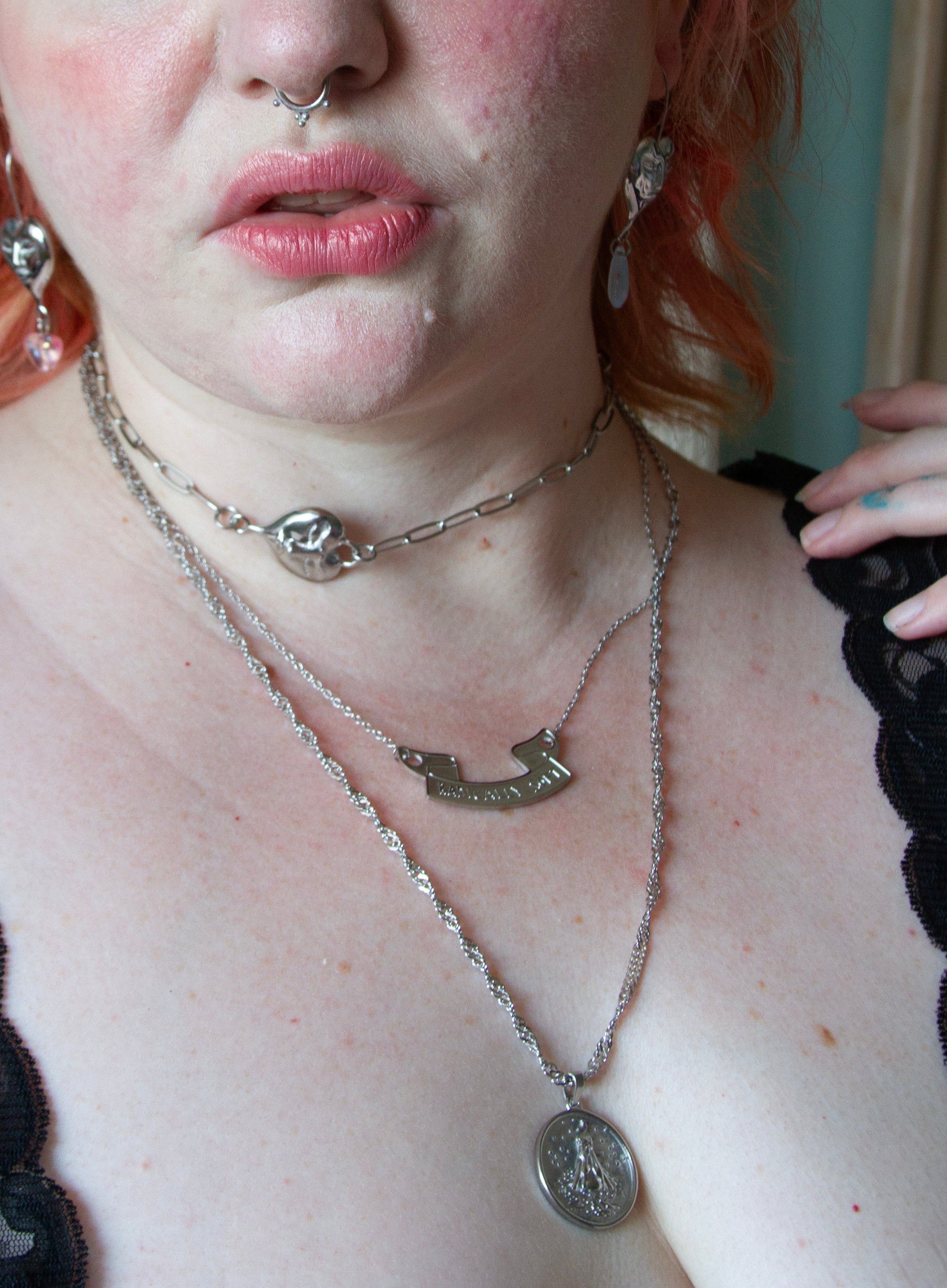 Radically Soft Slogan Necklace