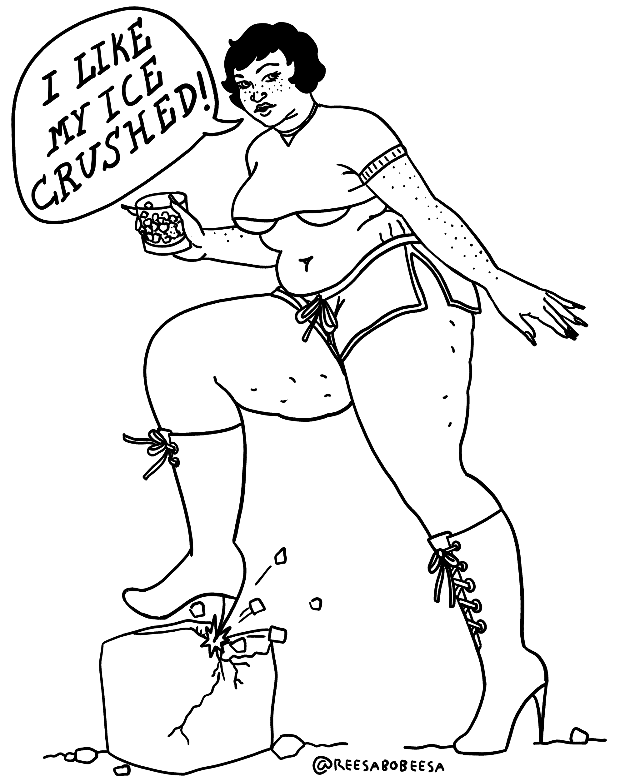 DIY Crush ICE Poster - CHIRLA Fundraiser