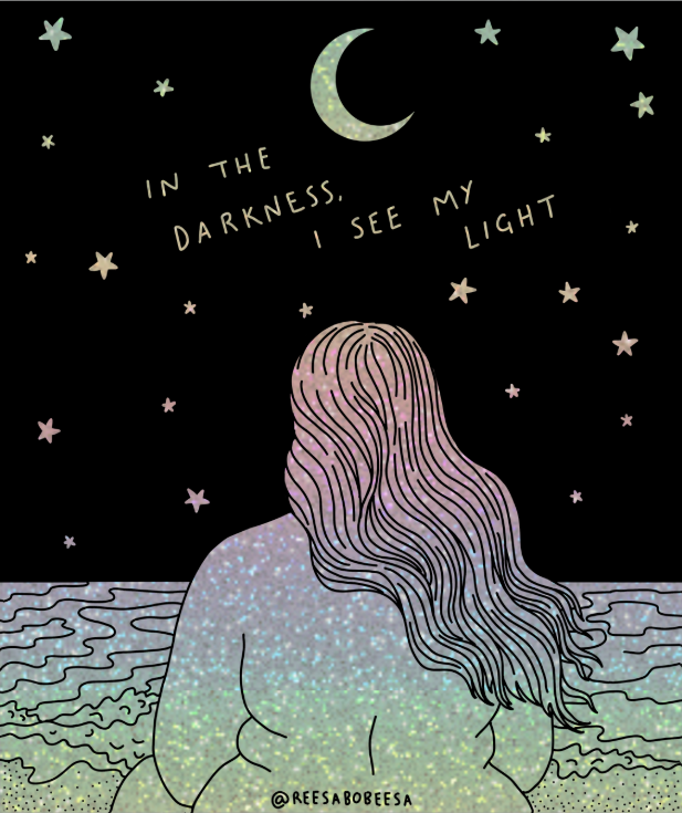 My Light Glitter Sticker