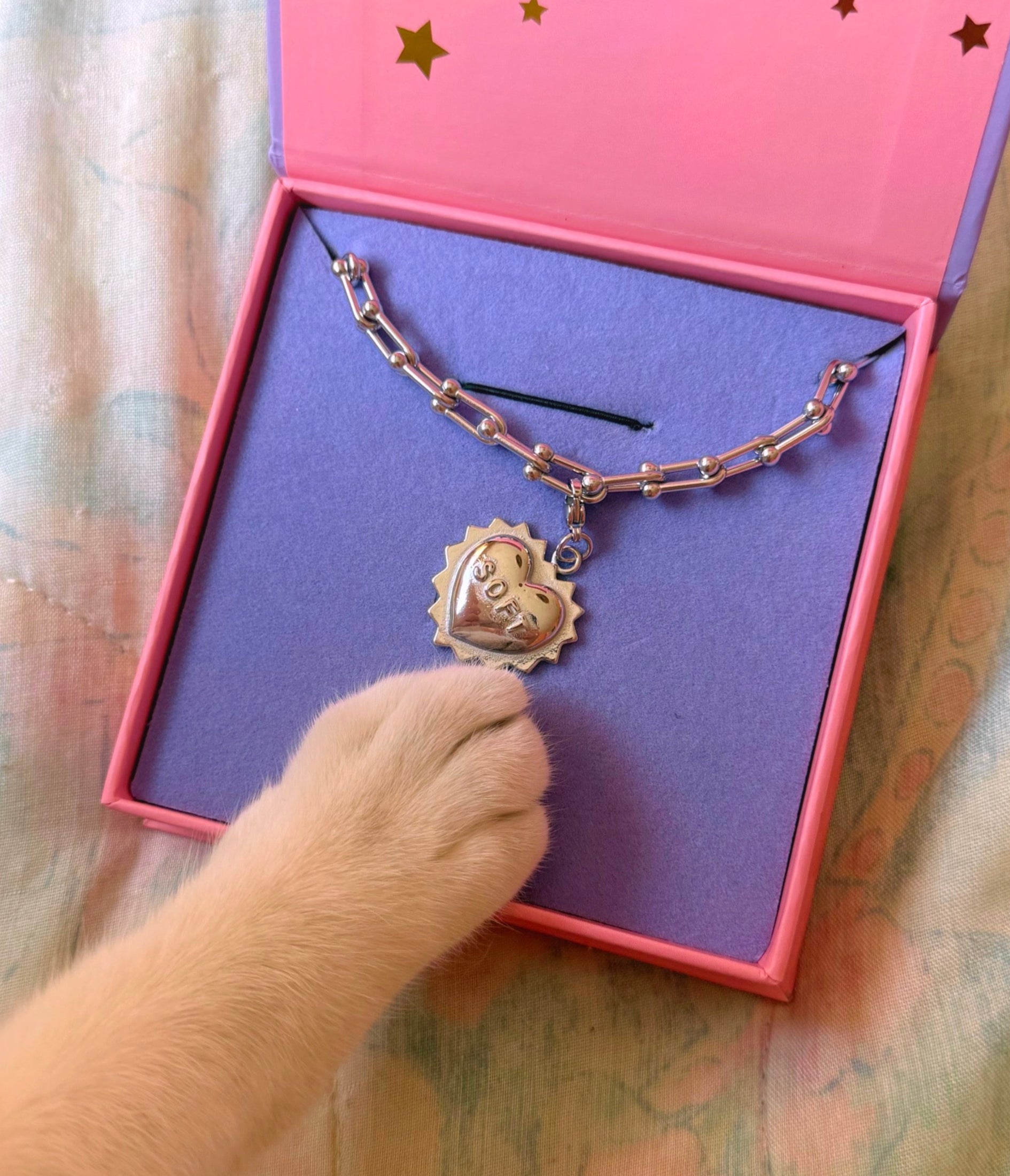 Soft Heart Chain Necklace