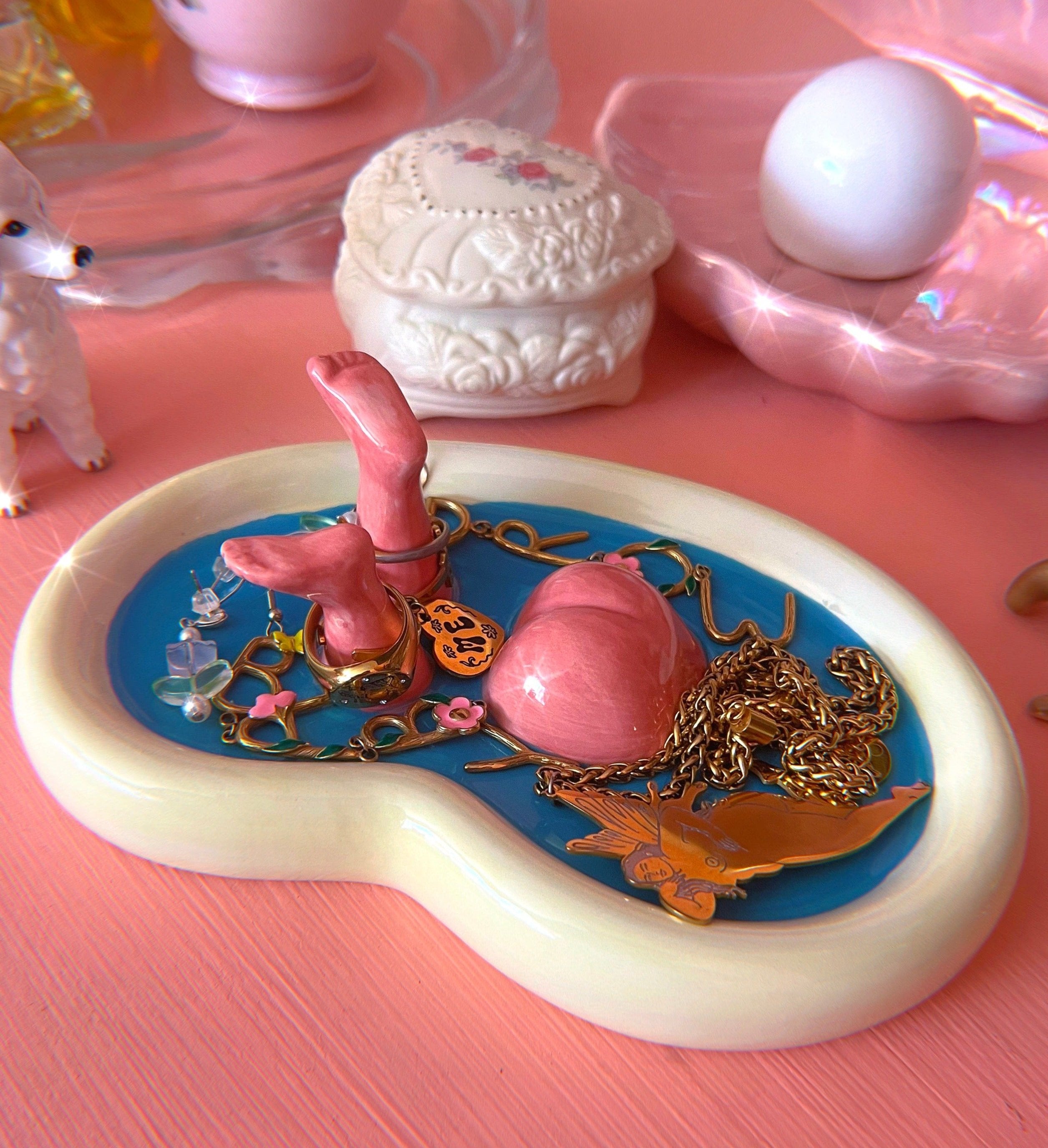 Splash Ceramic Trinket Tray