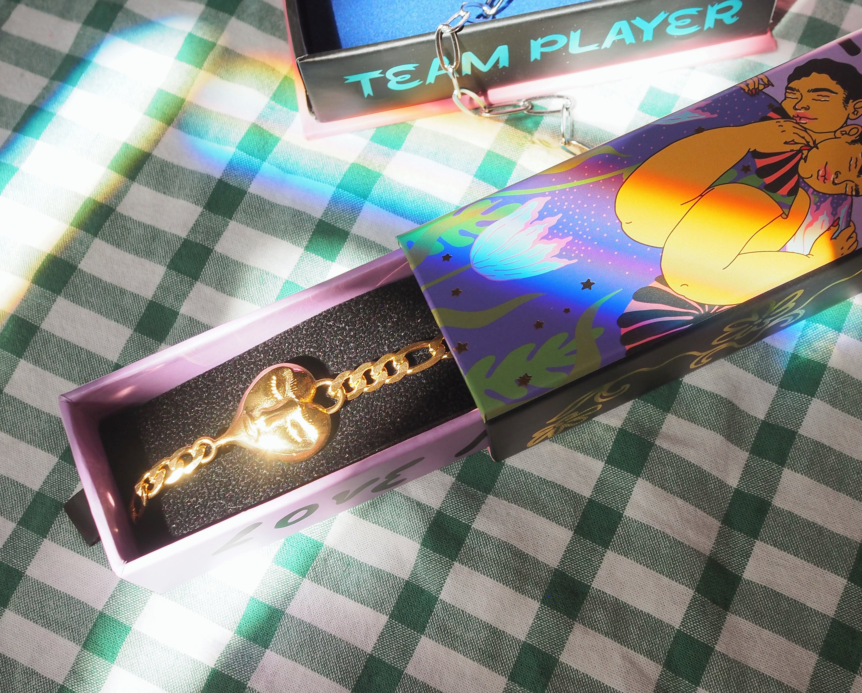 Gold Tender Heart Beesa Bracelet