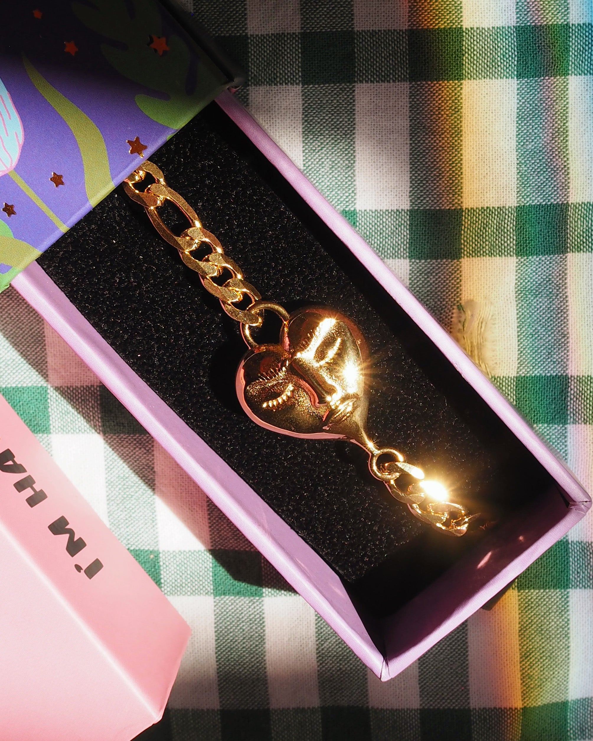 Gold Tender Heart Beesa Bracelet