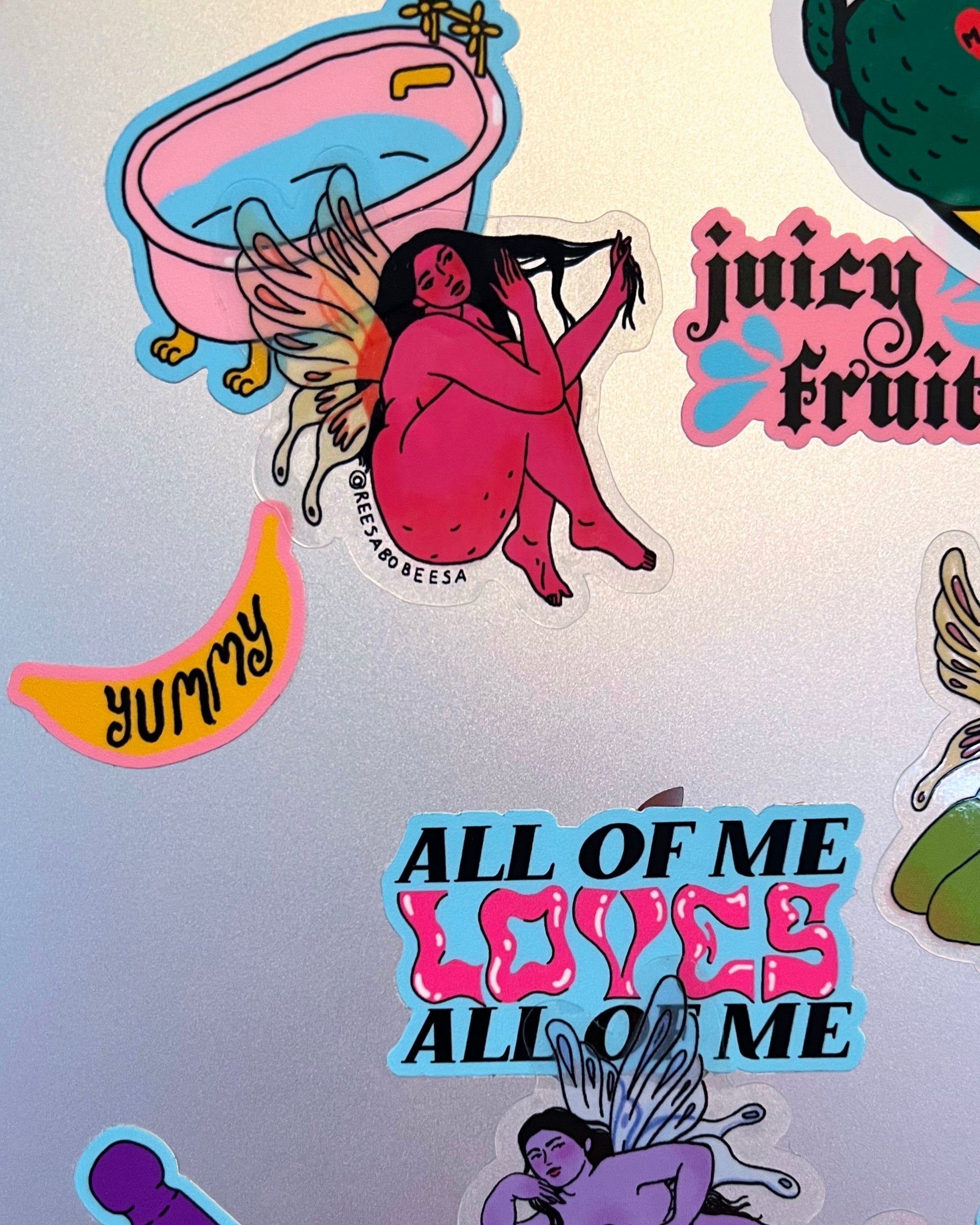 Adelina Clear Fairy Sticker