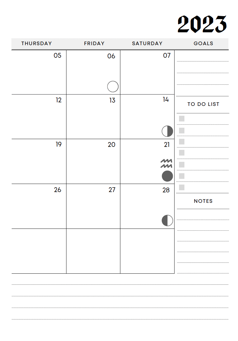 2023 Planner & Cycle Tracker