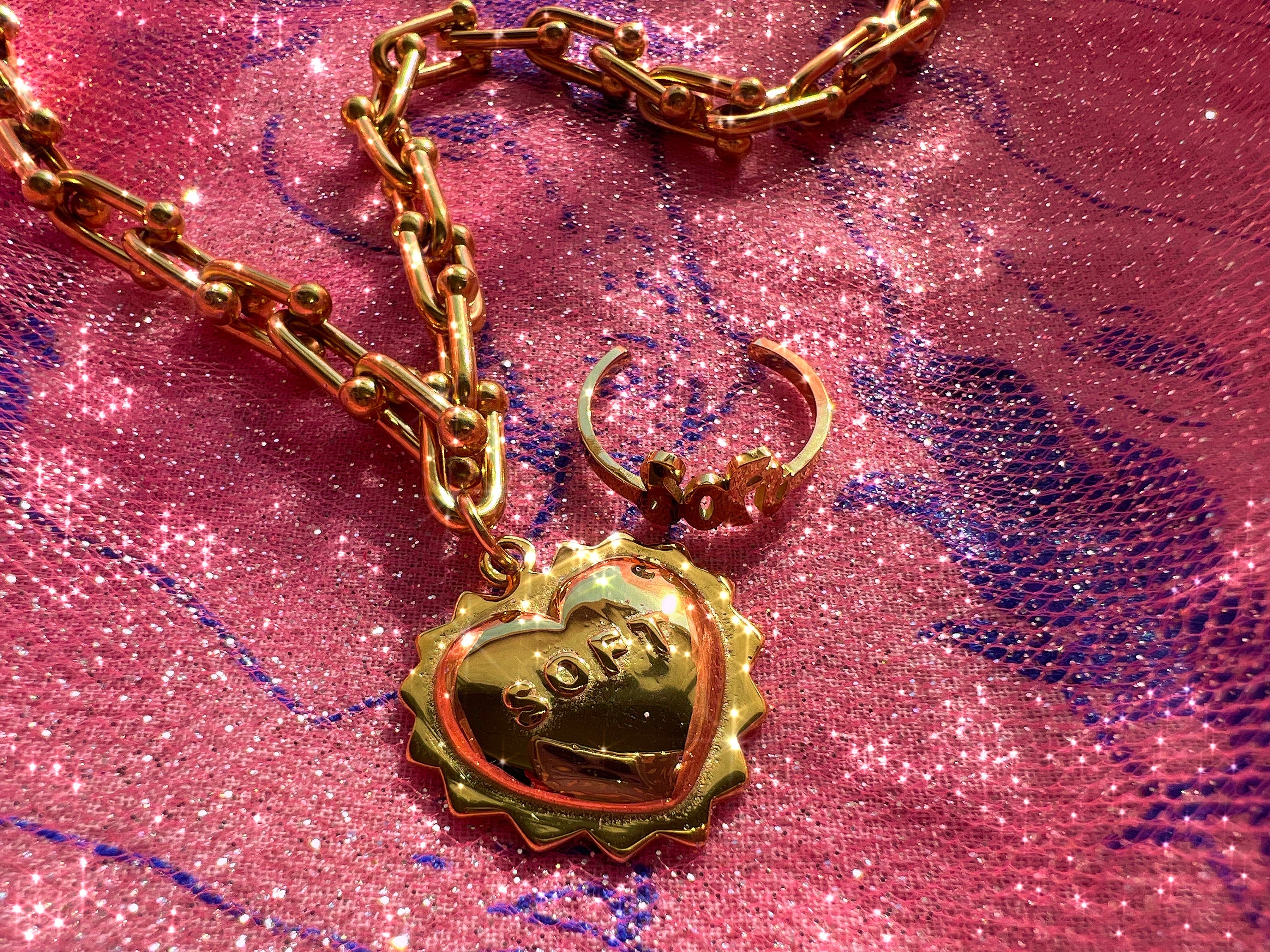 Soft Heart Chain Necklace
