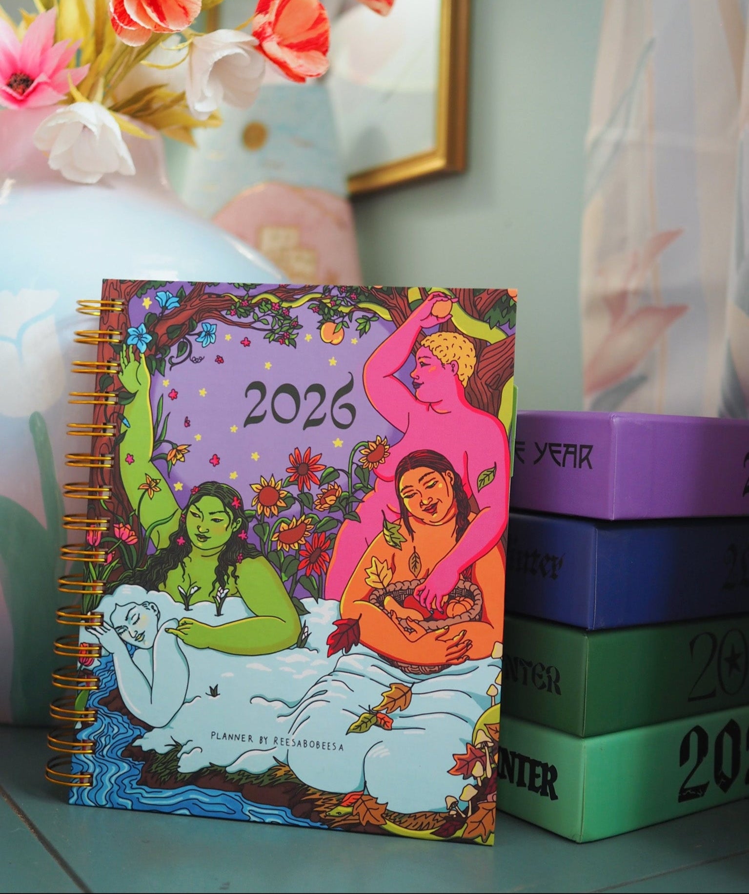 2026 Cycles & Seasons of the Year Weekly Planner + Moon Cycle Tracker