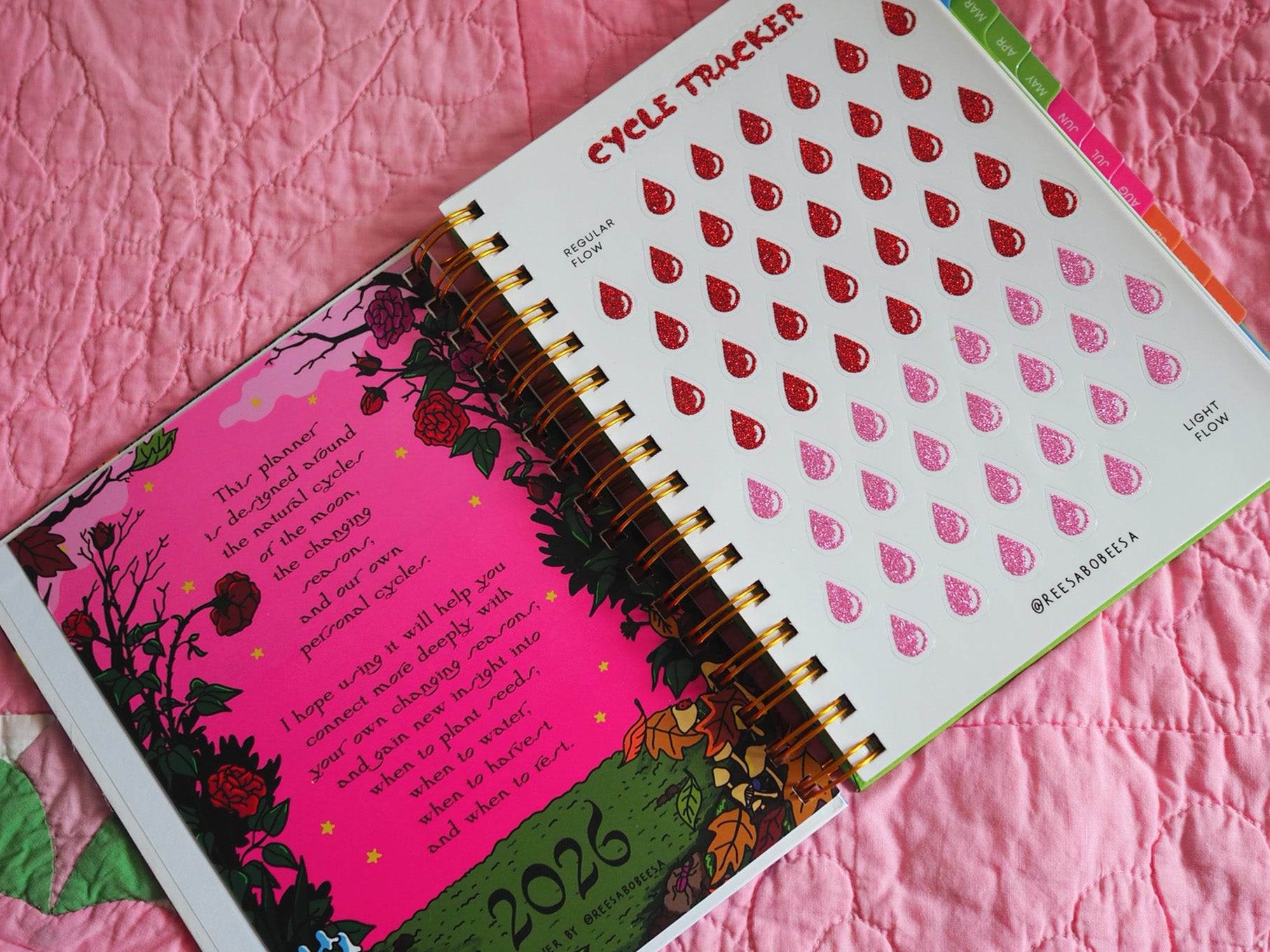 2026 Cycles & Seasons of the Year Weekly Planner + Moon Cycle Tracker