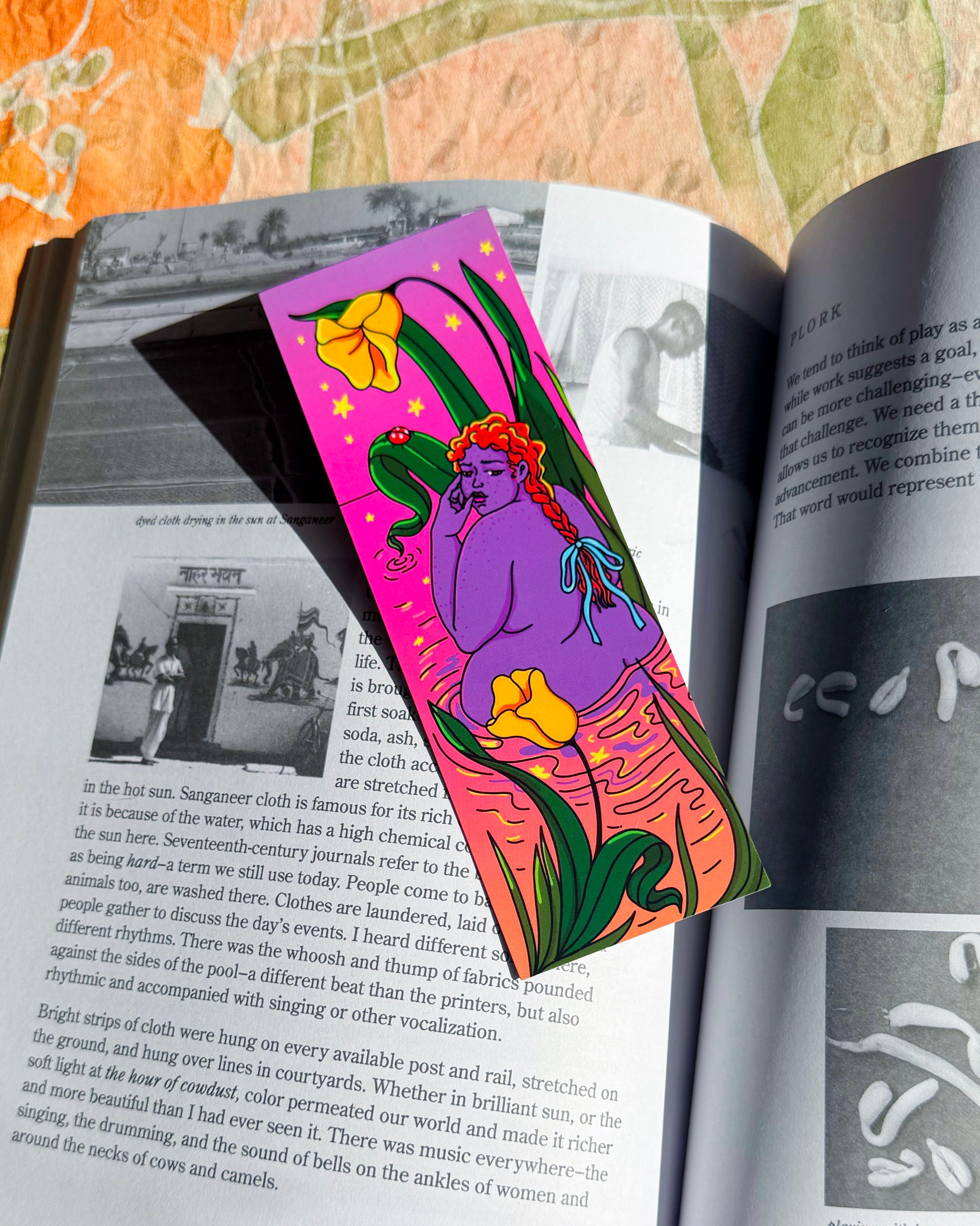 Amongst the Tulips Double-sided Bookmark