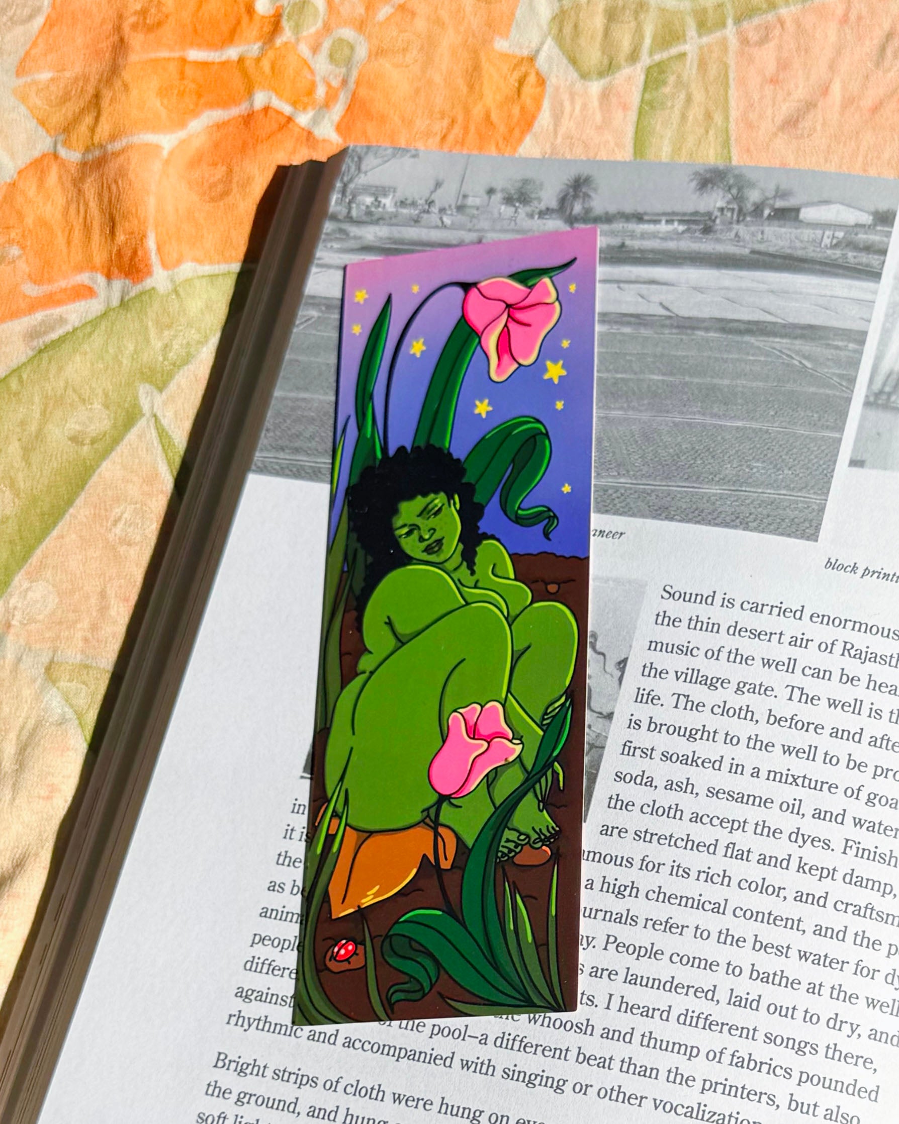 Amongst the Tulips Double-sided Bookmark