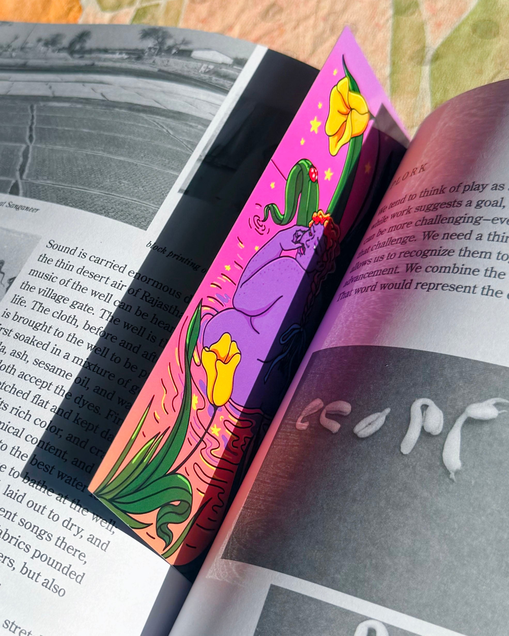 Amongst the Tulips Double-sided Bookmark