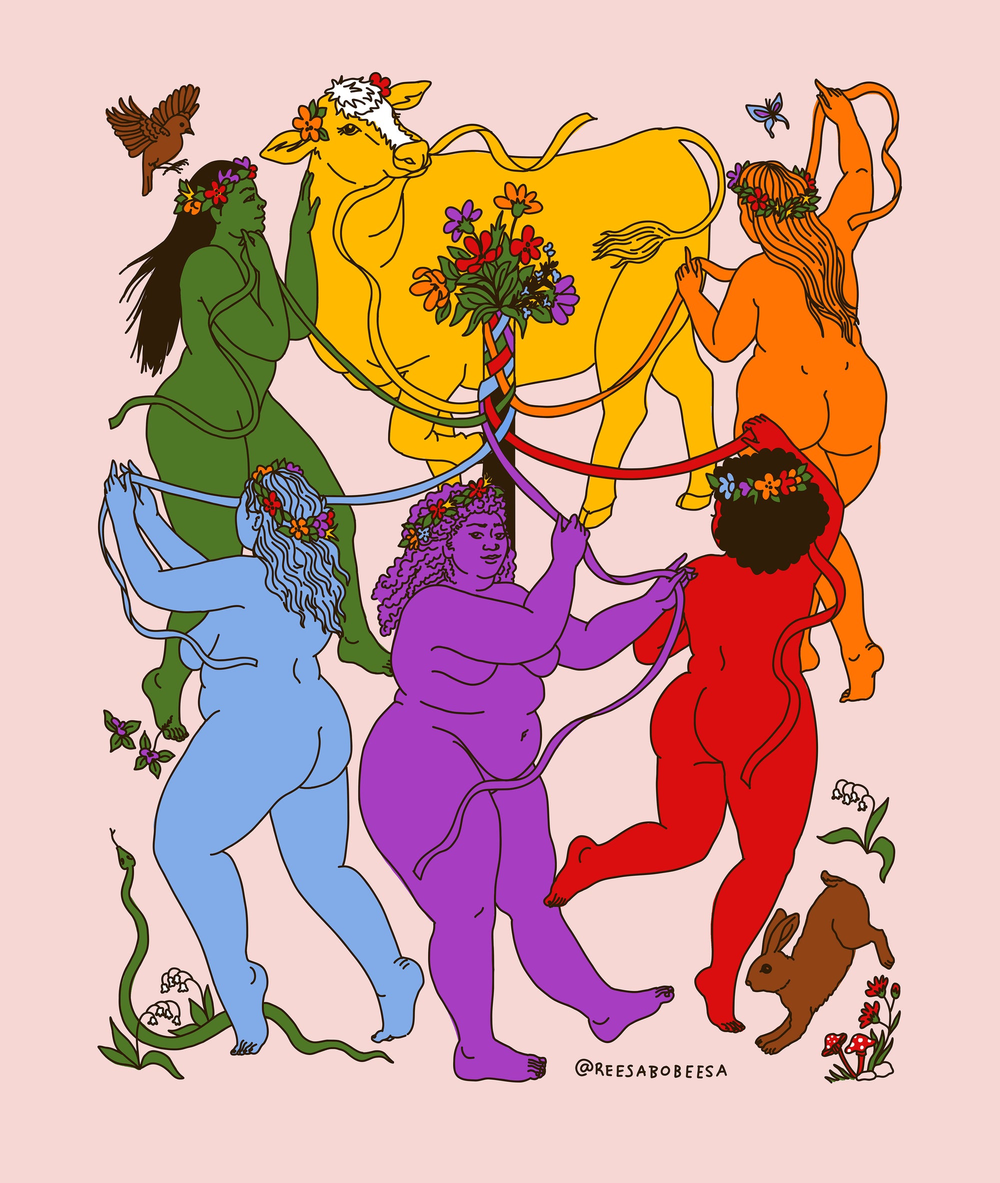 Beltane Art Print - Rainbow Edition