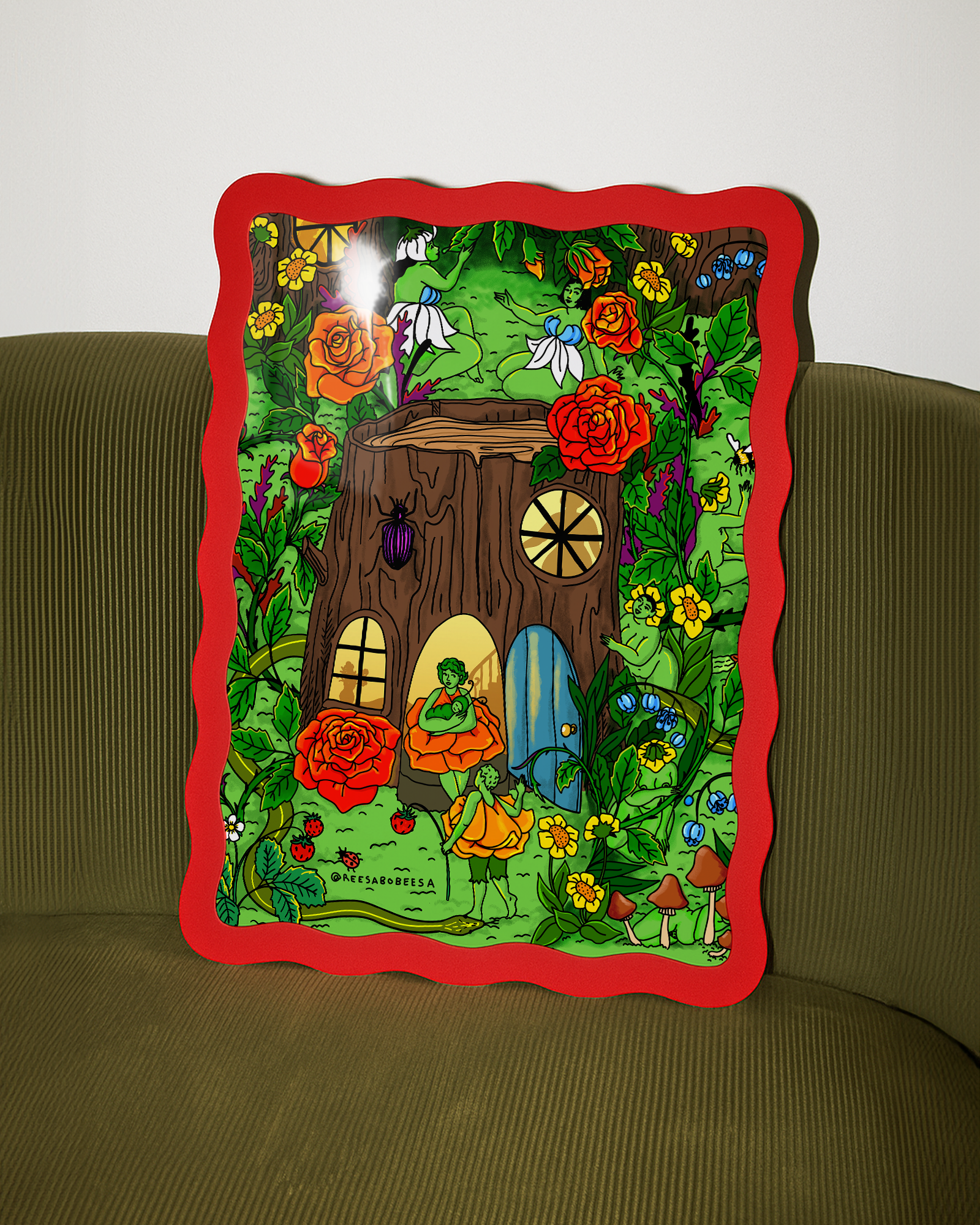 Fairy Village Art Print