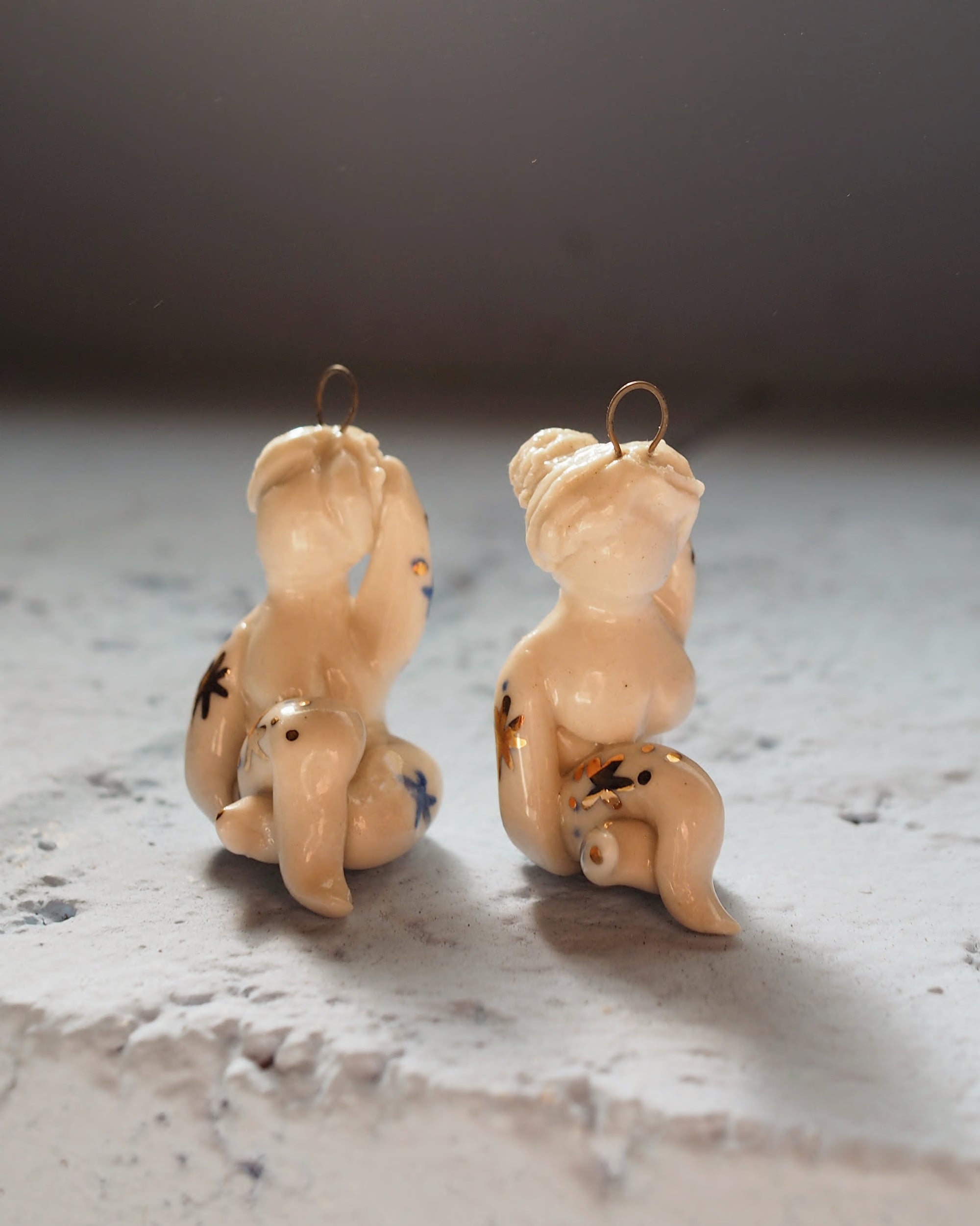 Flores Insecta Handmade Mini Ceramic Figurine Charm