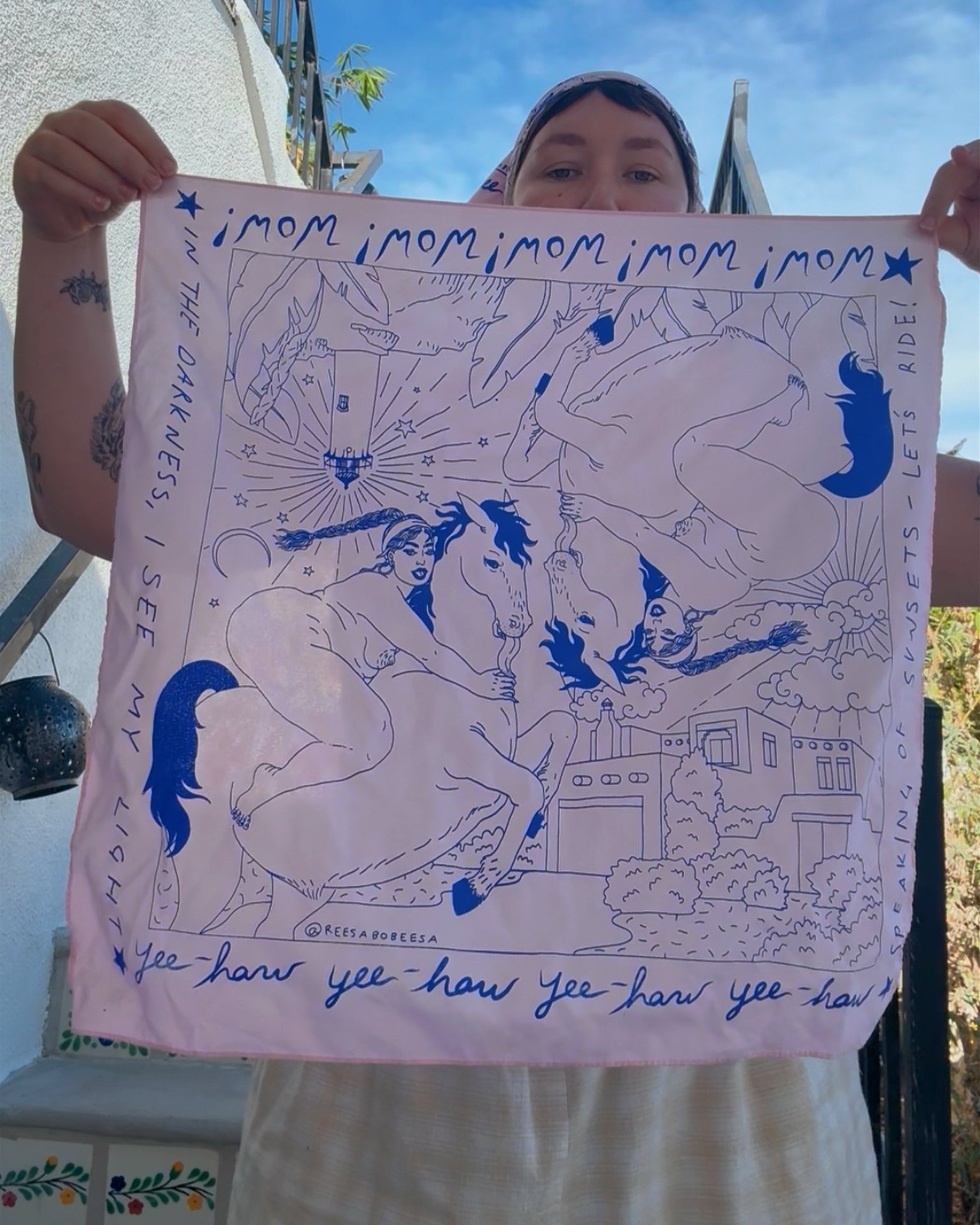 Wow! Hand-dyed Bandana