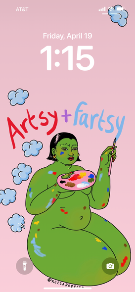 Artsy & Fartsy Phone Background