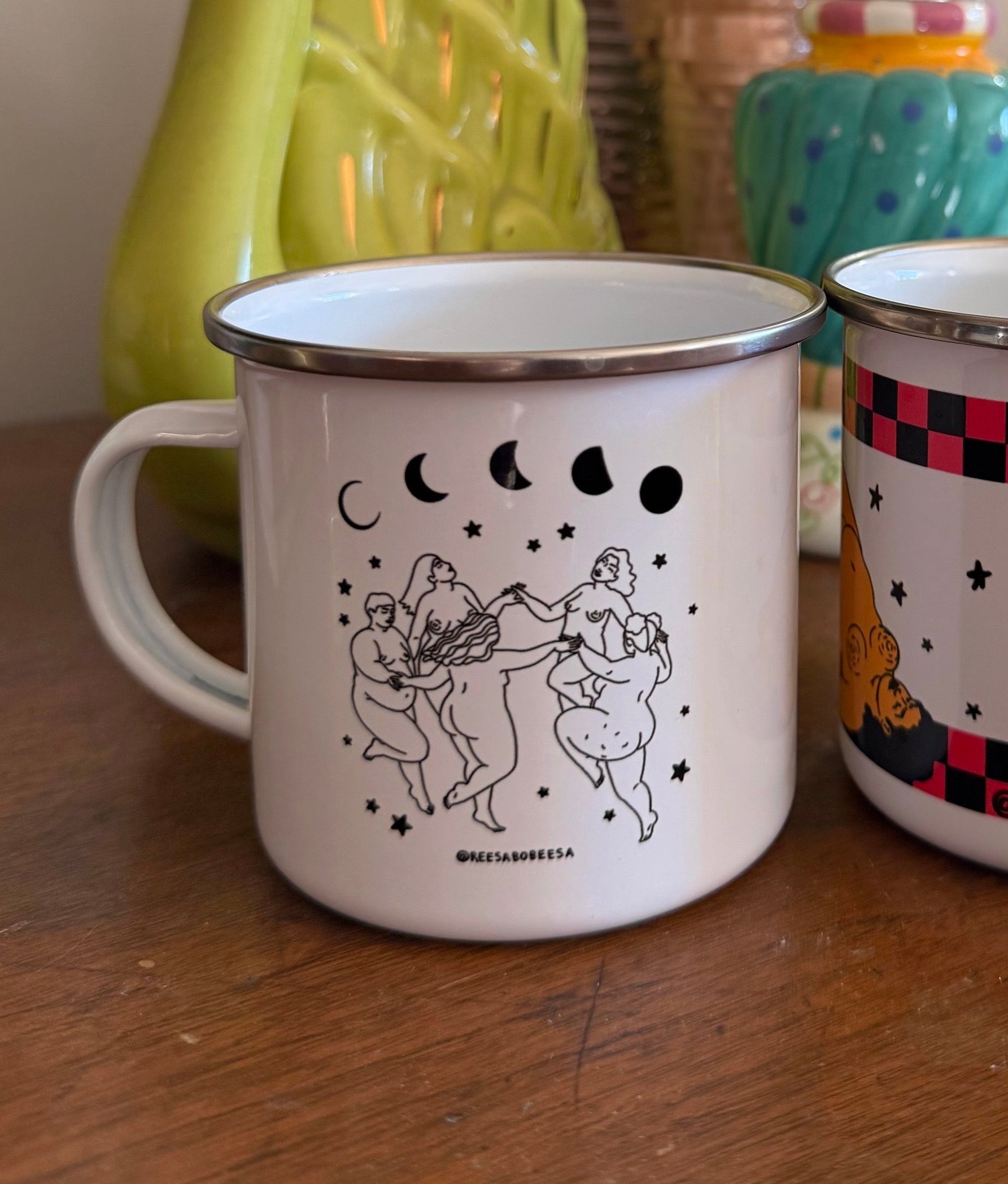 Girl's Night Enamel Camp Mug