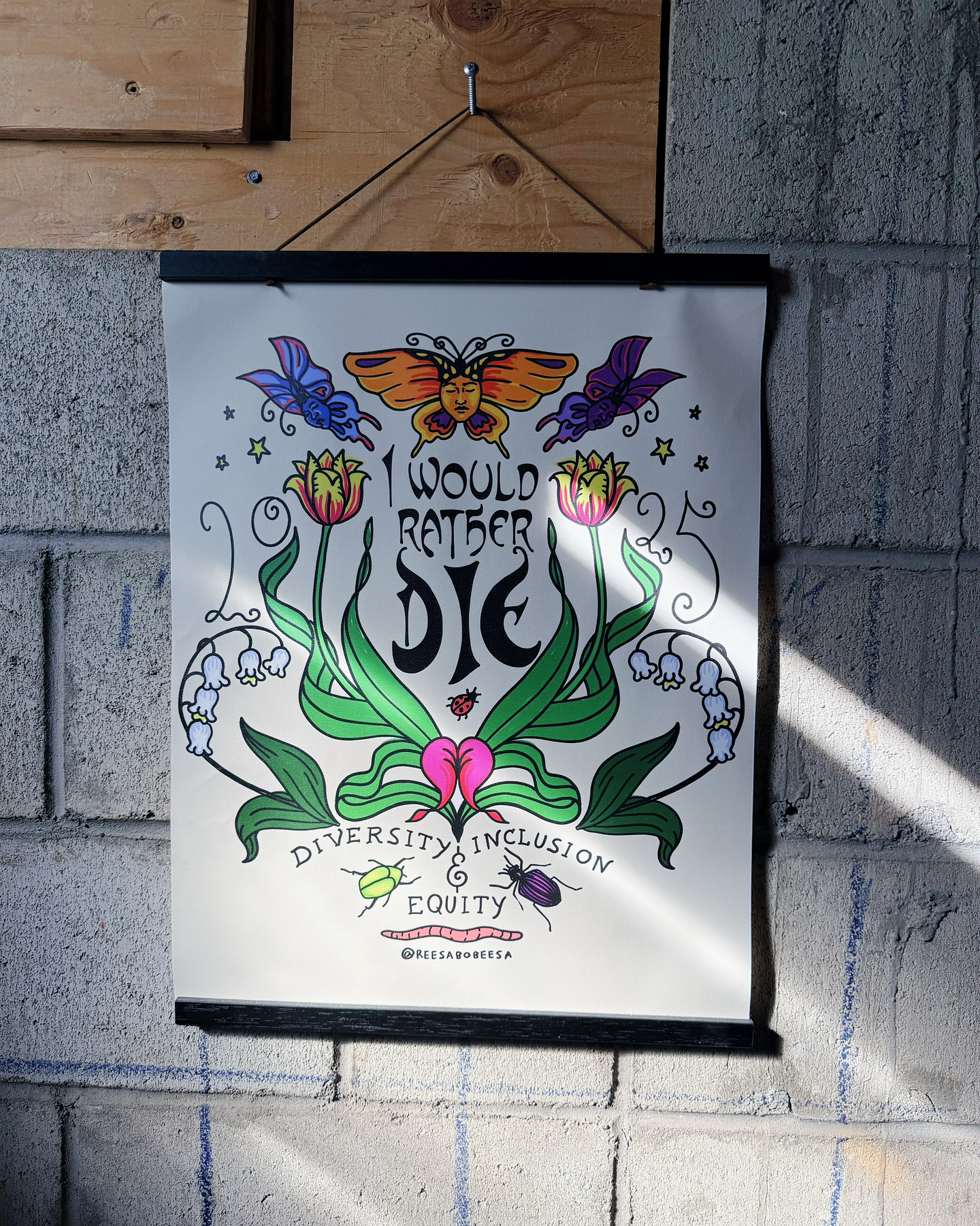 I Would Rather D.I.E. Art Print