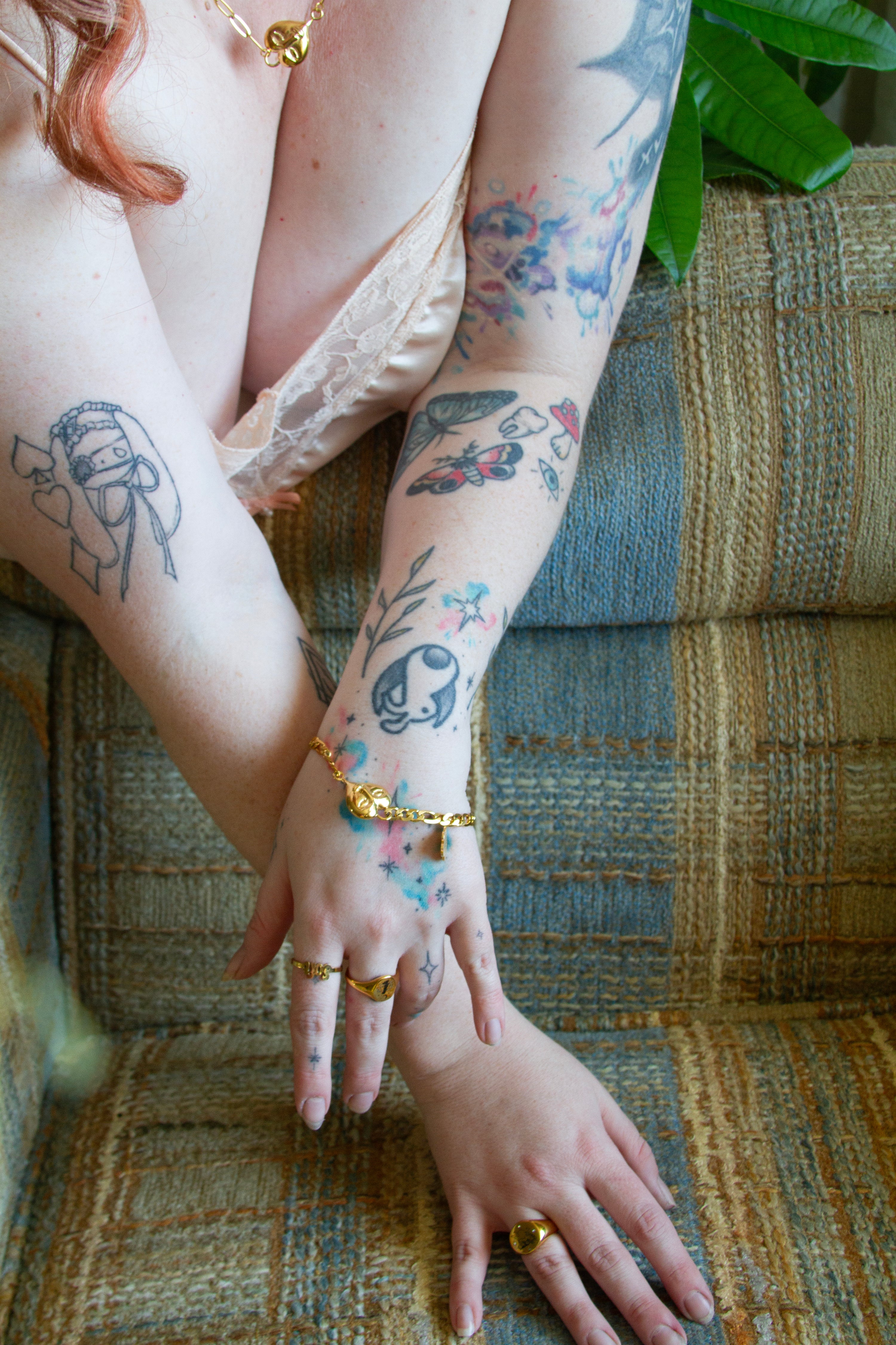 Gold Tender Heart Beesa Bracelet