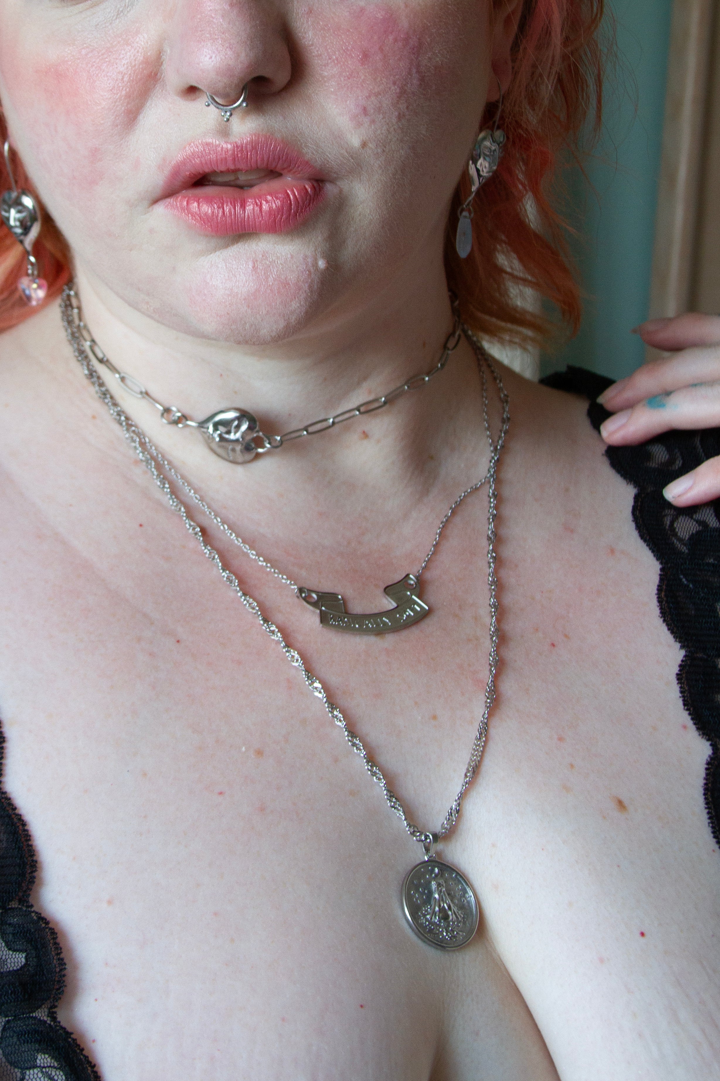 Tender Heart Paperclip Chain Necklace