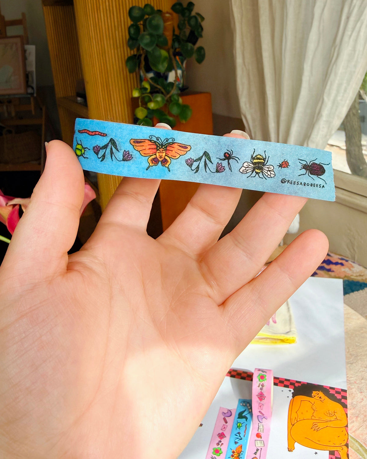 Picnic Bugs Glitter Washi Tape Set