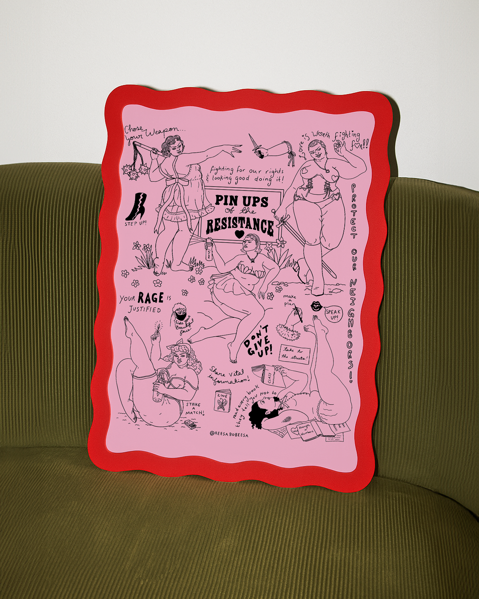 Pin Ups of the Resistance Art Print