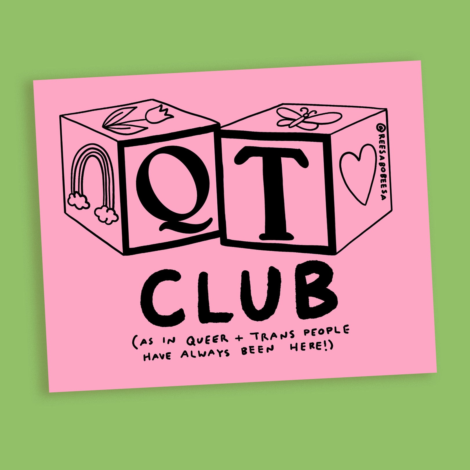 QT Club Sticker