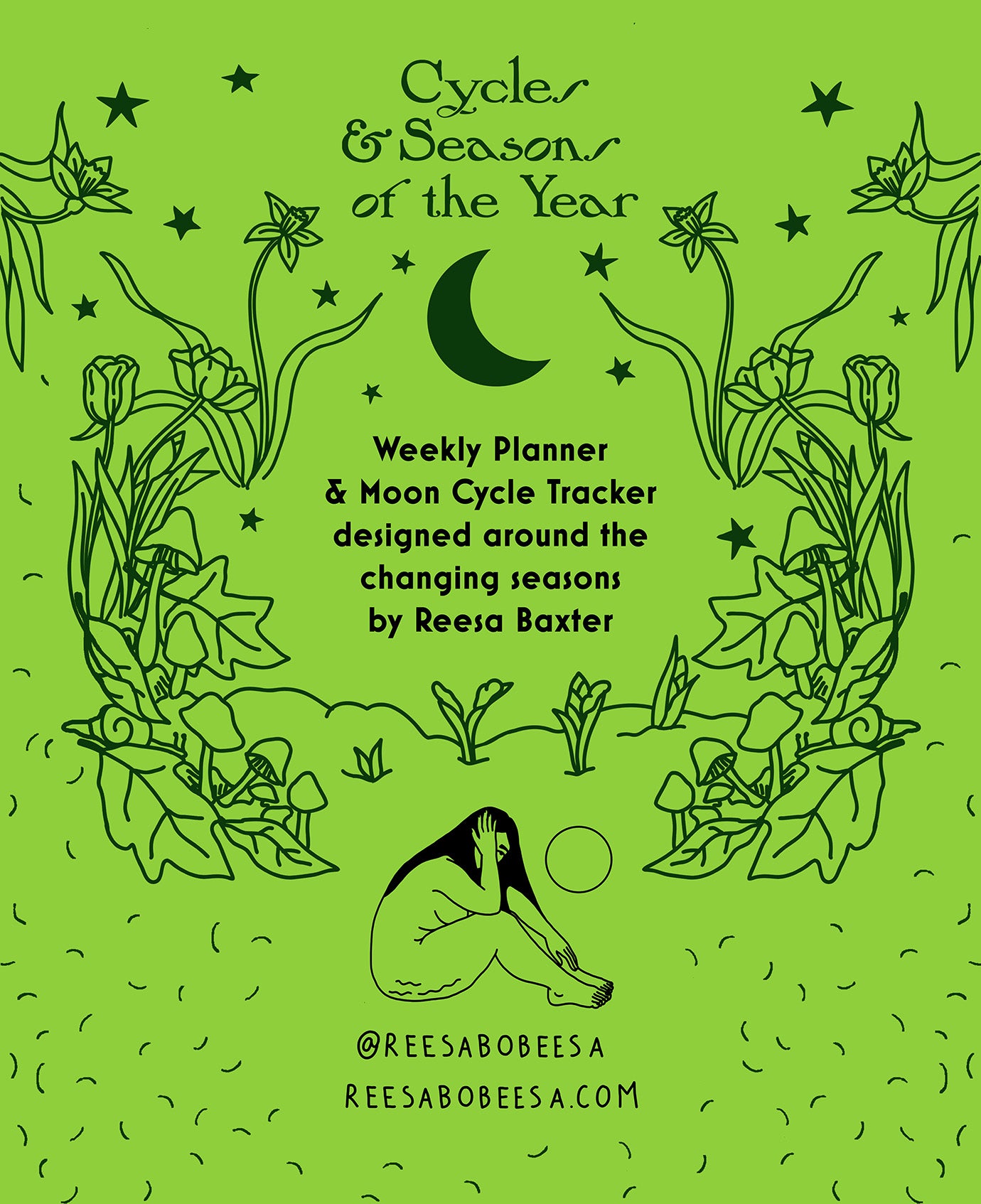 2026 Cycles & Seasons of the Year Weekly Planner + Moon Cycle Tracker