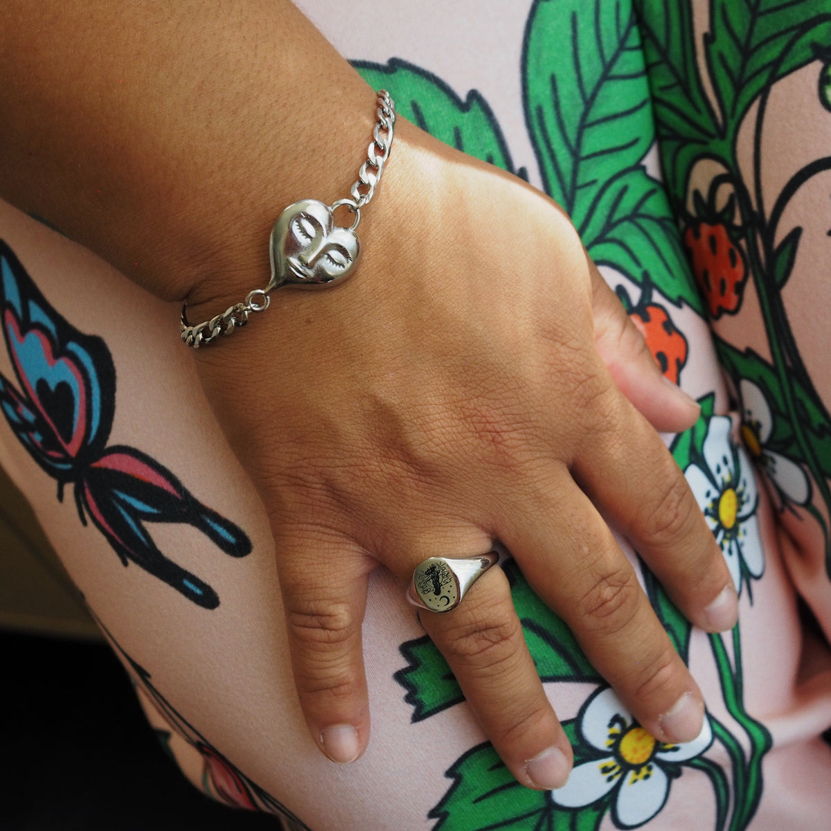 Gold Tender Heart Beesa Bracelet