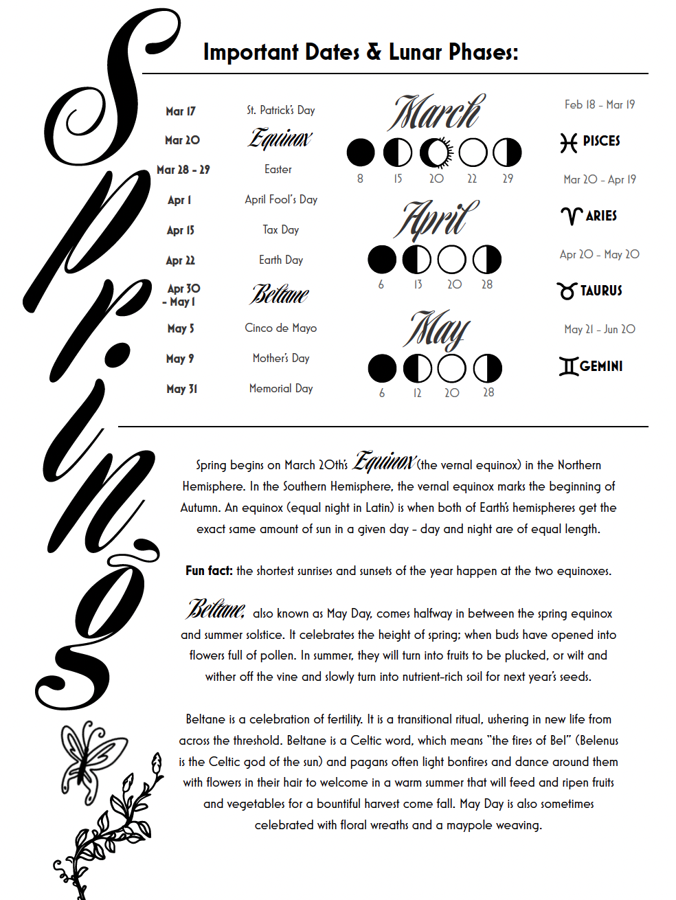 Cycles & Seasons Yearly Planner