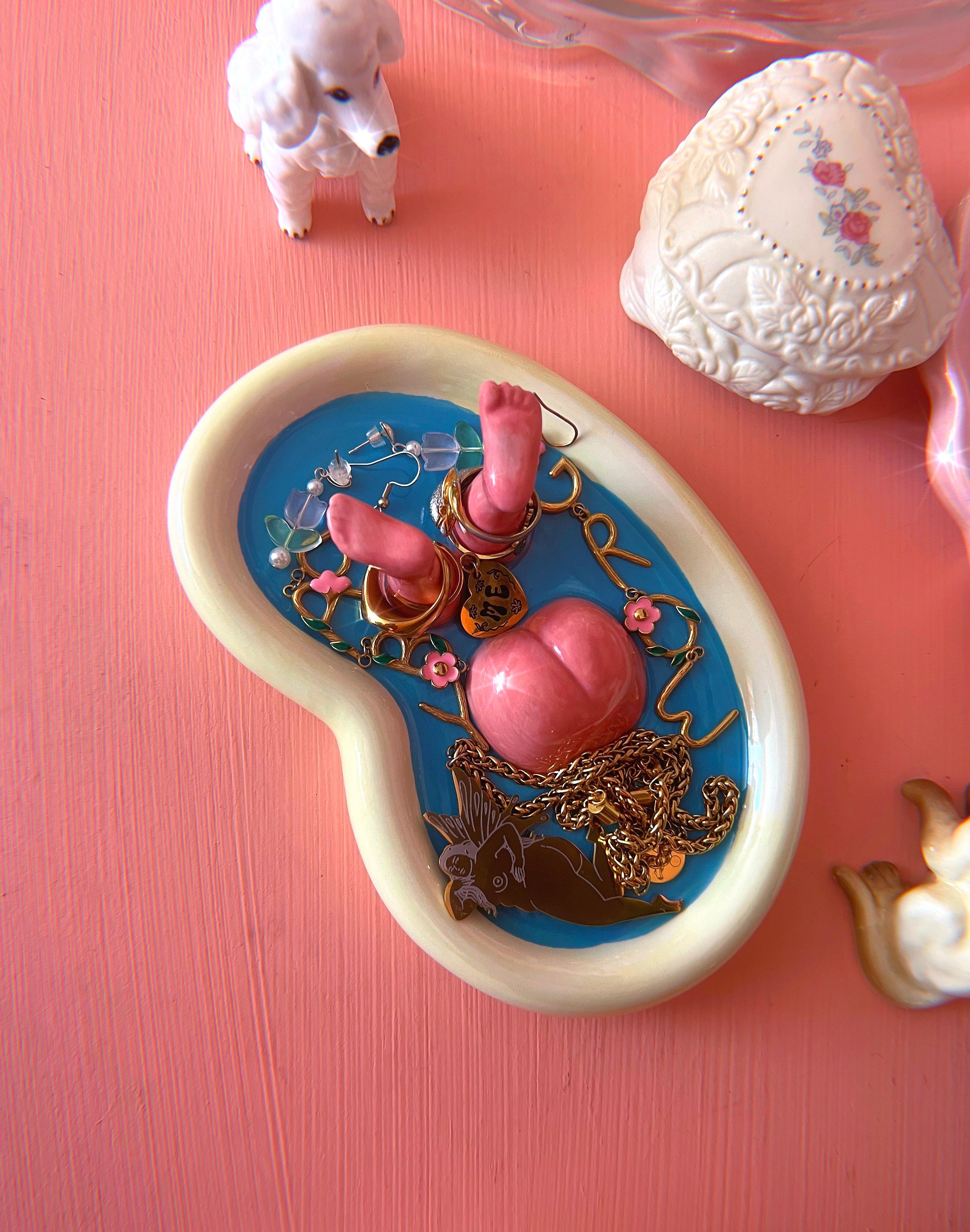 Splash Ceramic Trinket Tray