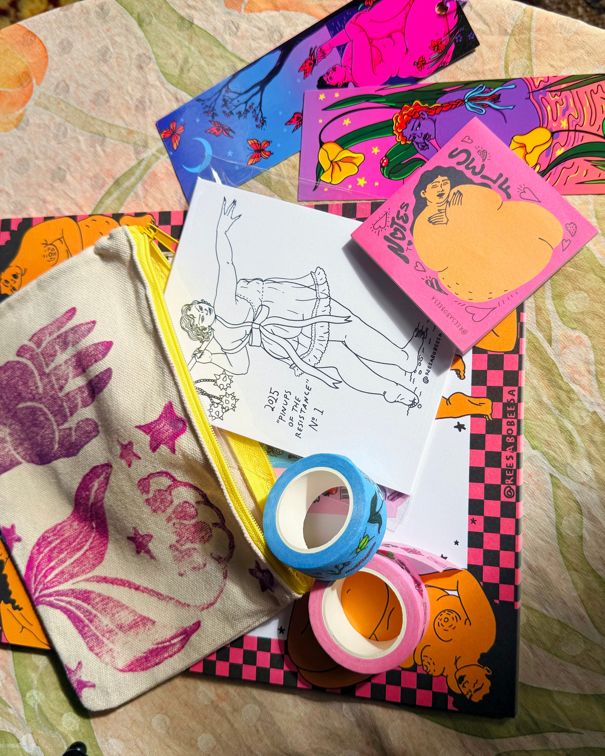 RBB Stationery Set in Surprise Hand-Printed Bag