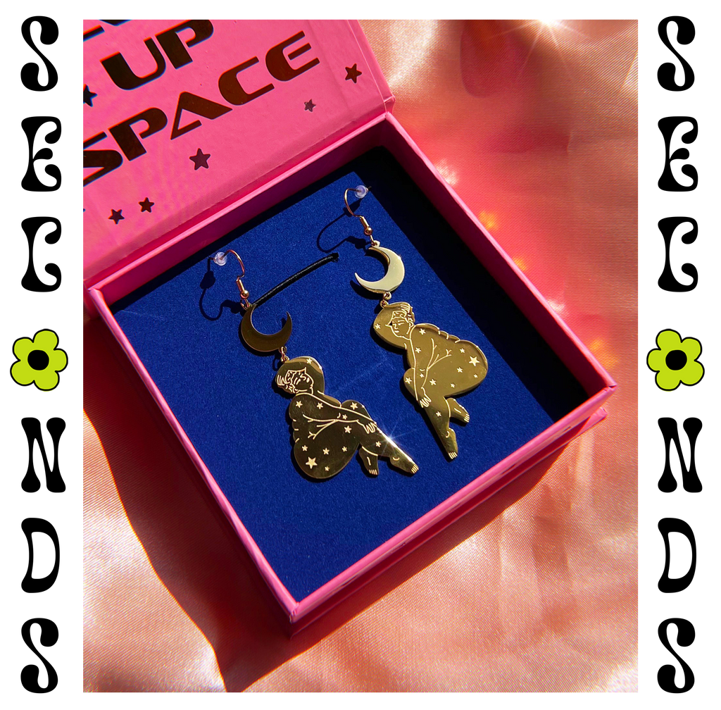 Seconds Take Up Space Earrings