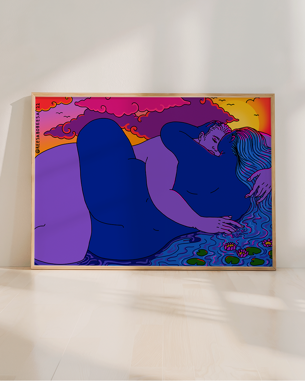 The Hills Embrace Art Print