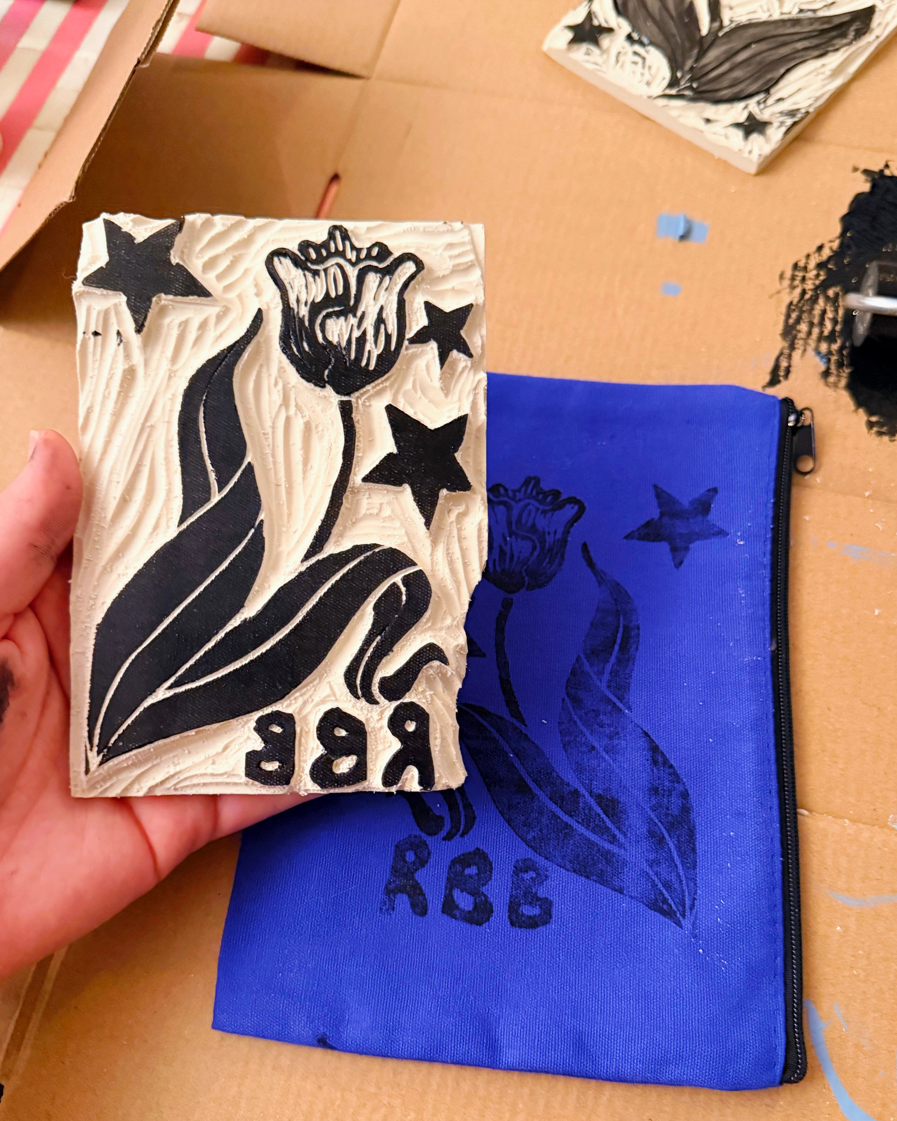 RBB Stationery Set in Surprise Hand-Printed Bag