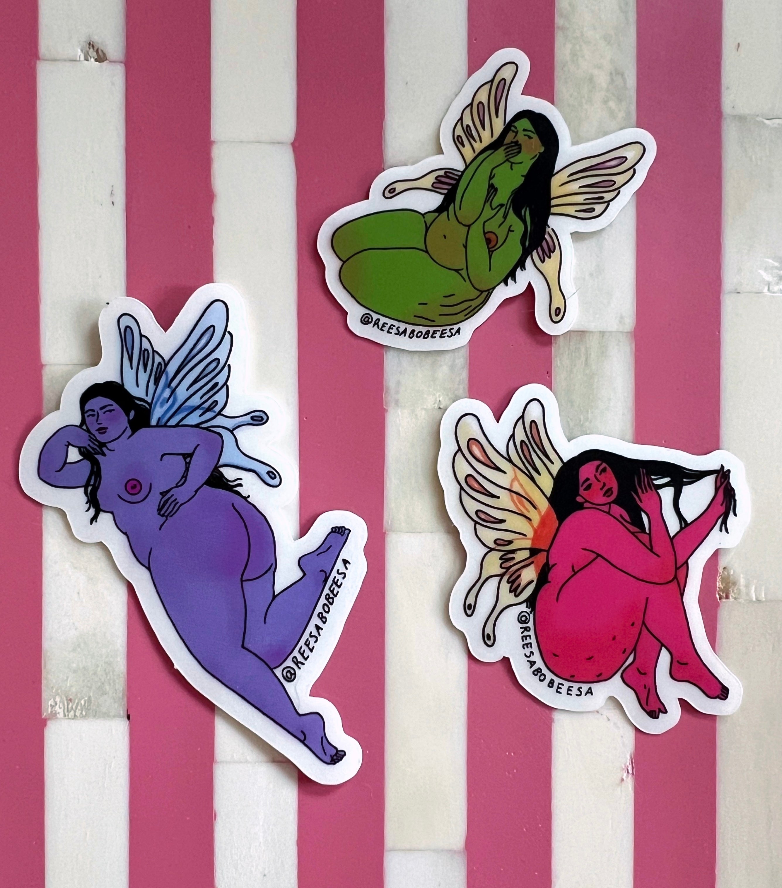 Adelina Clear Fairy Sticker