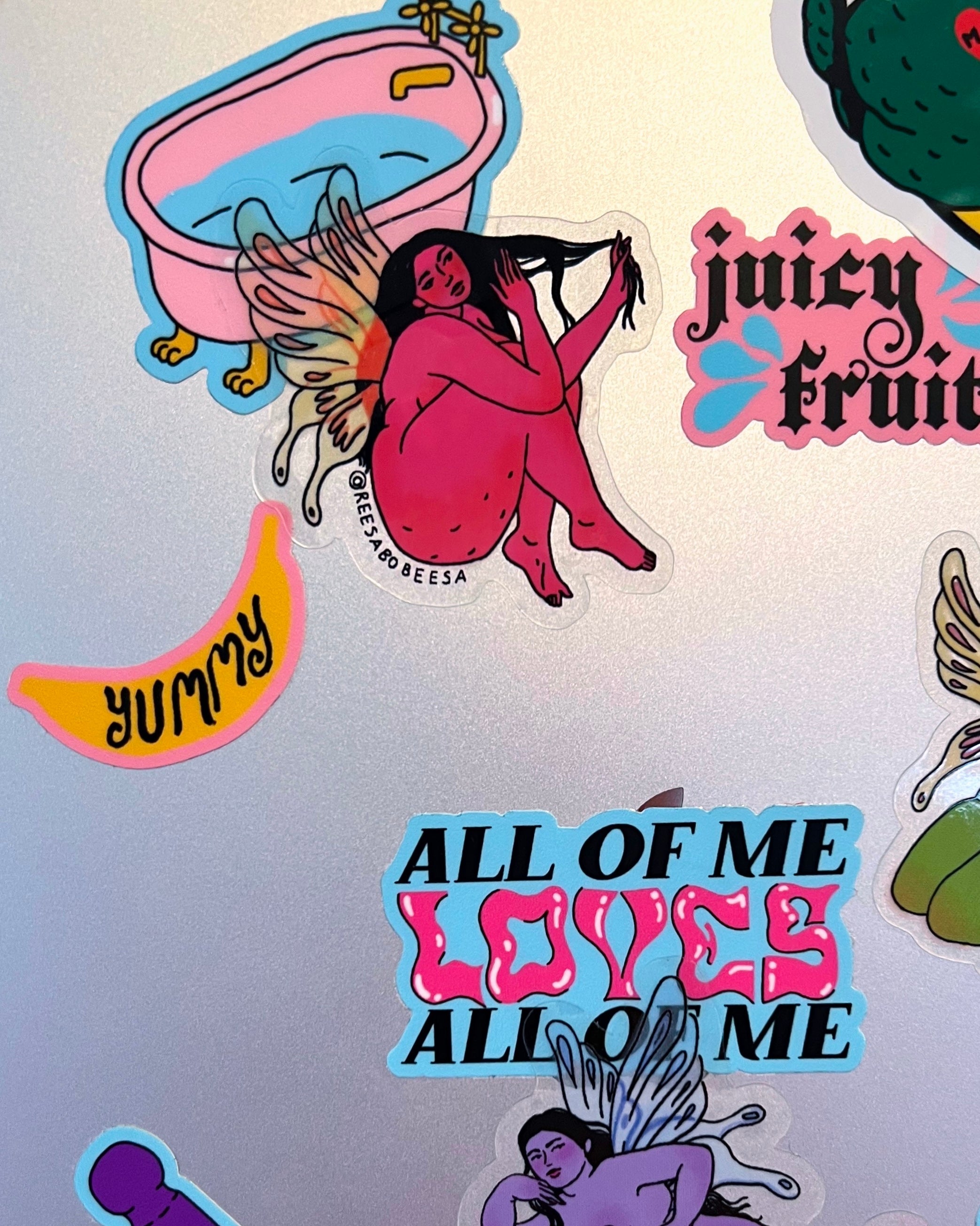 Adelina Clear Fairy Sticker