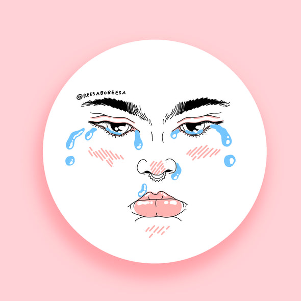 Crying Sticker
